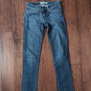 Joe's Jean Co. cigarette mid rise kennedy wash size 25
